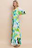 Floral Printed Slit Maxi Dress For Women – Summer Floral Maxi Dress, Elegant Slit Maxi Dress, Feminine Floral Dress, Romantic Floral Dress, Chic Summer Maxi Dress, Vibrant Slit Dress, Sophisticated Floral Dress by Stevvex