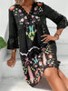 Exquisite Summer Feminine Lace Detail Printed Dress Chic Midi Lightweight Dress by Stevvex