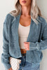 Chestnut Mineral Wash Exposed Seam Patchwork Knit Open Sweater Cardigan by Wild and Free Boutique
