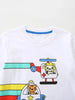 Children's Cartoon Vehicle Print Long Sleeve T-Shirt by Simply Love