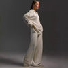 Women’s Fall Winter Two-Piece Set – Loose Collar Sweater Casual Outfit by FitiqueFit