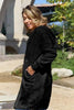 Red Double Take Full Size Hooded Teddy Bear Jacket with Thumbholes Ultra-Cozy & Stylish Comfortable Outerwear by Stevvex