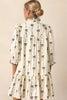 Cute Summer Full Size Frill Bow Print Half Sleeve Mini Dress Elegant & Trendy Fashion Dress For Women Stylish Dress by Stevvex