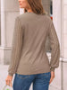 Lace Sleeve Crew Neck T-Shirt by Simply Love