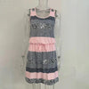 Women’s Color‑Block Striped Tie‑Waist Mini Dress by FitiqueFit