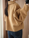 Female Hepburn Style Double-sided Wool Overcoat