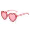 Peach Heart Rhinestone Sunglasses – Y2K INS Style by FitiqueFit