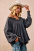 BiBi Mineral Washed French Terry Oversized Sweatshirt by FitiqueFit