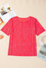 Round Neck Short Sleeve T-Shirt by Simply Love
