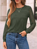 Lace Sleeve Crew Neck T-Shirt by Simply Love