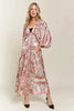Printed V-Neck Batwing Sleeve Summer Dress For Women – Vibrant Print, Chic & Relaxed, Flattering, Effortlessly Stylish by Stevvex