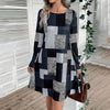 Women's Round Neck Long Sleeve Dress by FitiqueFit