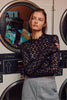 See-through Textured Lace Top