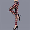 Women’s Plaid Yoga Leggings – Mid Waist Push-Up Pants by FitiqueFit