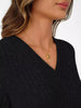 Ribbed Knit V-Neck Long Sleeve T-Shirt by Simply Love