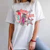 Energy Drink Checker Graphic T-Shirt – Bold Racing-Inspired Design for Men & Women by Dog Mom Hat