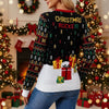 Santa Claus Knitted Sweater – Women’s Holiday Pullover by FitiqueFit