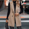 🖤 Women’s Sleeveless Blazer Vest – Trendy Business Casual by FitiqueFit