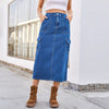 European And American Summer Washed Overalls Skirt Denim Skirt
