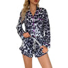 Women’s Milk Silk Leopard Print Pajama Set by FitiqueFit