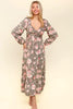 Twisted Detail Ruffled Hem Floral Dress with Side Pockets For Women – Feminine Floral Print, Sophisticated Twist Detail, Fun Ruffled Hem & Convenient Pockets by Stevvex