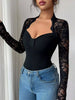 Lace Sleeve Long Sleeve T-Shirt by Simply Love