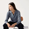 Women’s Ribbed Half-Open Collar Sweater by FitiqueFit