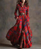 Women's Plus Size Plaid Print Long Sleeve Shirt Dress with Pockets by FitiqueFit