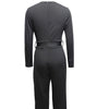 Ladies' Fashionable Slim Fit Sexy V-neck Long Sleeved Slimming Jumpsuit by FitiqueFit