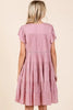 Lace Detail Ruffled Button Down Tiered Dress For Women – Romantic, Fluttering, Delicate, Feminine & Elegant Design by Stevvex