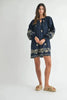 Embroidered Long Sleeve Peasant Mini Dress For Women – Embroidered Mini Dress, Long Sleeve Peasant Dress, Bohemian Dress, Casual Peasant Dress, Timeless Elegance Dress by Stevvex