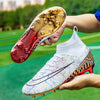 High-top Soccer Shoes Gold Plated Bottom Training Shoes Middle School Student Artificial Grass Sneaker Male by My Store