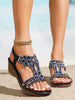Bohemian Thick-Sole Wedge Sandals – 3 Colors EU 36–42 by FitiqueFit