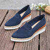 Women’s Woven Rope Platform Snakeskin Pointed-Toe Flats | Trendy Flats by FitiqueFit