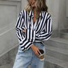 Women's Striped Long-Sleeve Loose Shirt – S–2XL by FitiqueFit