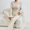 Women’s Ribbed V‑Neck Top & Pants Set by FitiqueFit