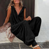 Women’s Sleeveless Hooded Relaxed Fit Jumpsuit by FitiqueFit