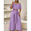 High-Waist Flared Pants & Top Two-Piece Set – 7 Colors, S–2XL by FitiqueFit