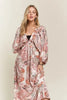 Printed V-Neck Batwing Sleeve Summer Dress For Women – Vibrant Print, Chic & Relaxed, Flattering, Effortlessly Stylish by Stevvex