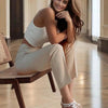 Women's High-Waisted Straight Leg Pants by FitiqueFit