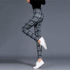 Women’s Plaid Yoga Leggings – Mid Waist Push-Up Pants by FitiqueFit