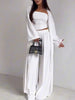 Tube Top & Cardigan & Pants Three Piece Set by Wild and Free Boutique