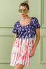 American Flag Theme Tee Dress – Patriotic Flag Tee Dress, American Pride Dress, Summer Flag Dress, Casual Flag Dress, Stylish Tee Dress, Fourth of July Dress, Flag Print Dress by Stevvex