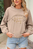 Black Football Graphic Game Day Embroidered Corded Sweatshirt by Wild and Free Boutique