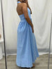 Black Ruched Halter Neck Midi Dress Sleek & Sophisticated Dress For Women by Stevvex