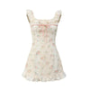 Women’s Sleeveless Floral Suspender Skirt by FitiqueFit