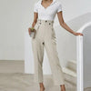 Women’s Solid Color Wide-Leg Pants by FitiqueFit