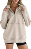 Women’s Half Zip Fleece Sweatshirt by FitiqueFit