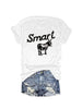 Women's Round Neck Short Sleeve T-Shirt - Casual Summer Top by FitiqueFit