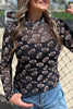 Brown Game Day Football Mesh Sheer Long Sleeve Top by Wild and Free Boutique